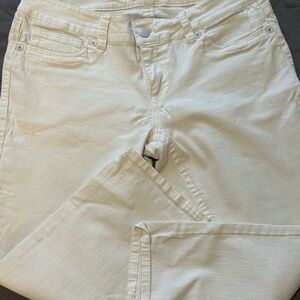 Seven7 Women's Light Cream Skinny Jeans